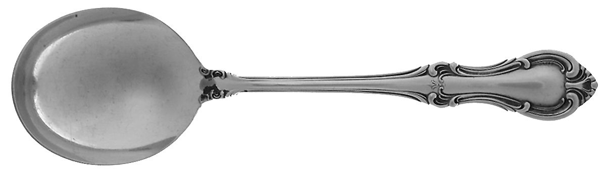 Joan of Arc (Sterling, 1940) Round Bowl Soup Spoon (Gumbo) by International Silver-1