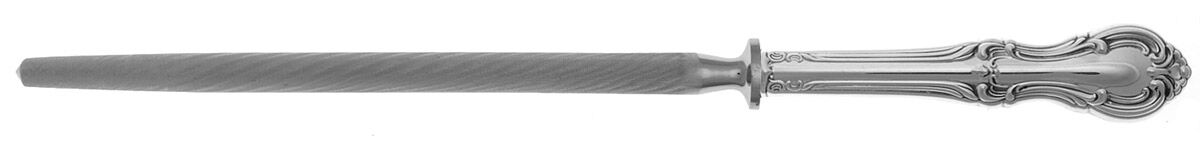 Joan of Arc (Sterling, 1940) Sharpener Knife with Steel Rod HC by International Silver-1