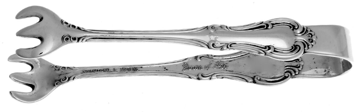 Joan of Arc (Sterling, 1940) Bon Bon Tongs by International Silver-1