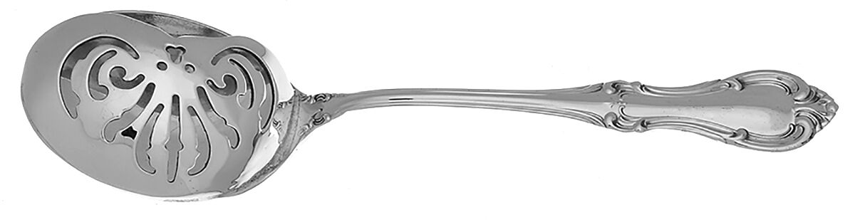 Joan of Arc (Sterling, 1940) Sugar Sifter Solid W/Pierced Hood HC by International Silver-1