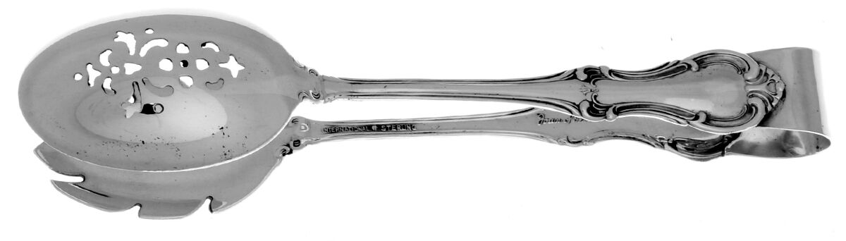 Joan of Arc (Sterling, 1940) Ice Serving Tongs Large HC by International Silver-1