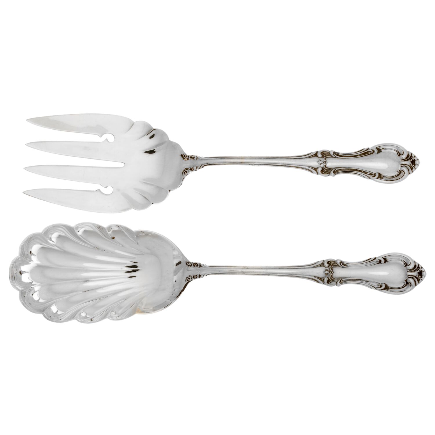 Joan of Arc (Sterling, 1940) (2 Pc) Solid Salad Set by International Silver-1