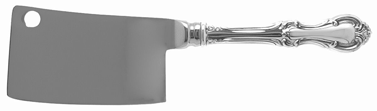 Joan of Arc (Sterling, 1940) Cheese Cleaver with Stainless Blade by International Silver-1