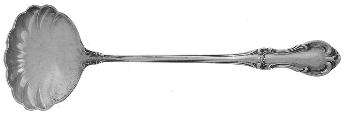 Joan of Arc (Sterling, 1940) Solid Piece Cream Ladle by International Silver-1