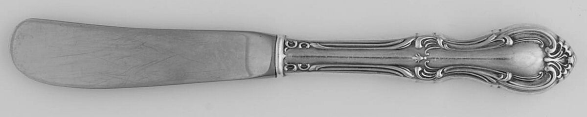 Joan of Arc (Sterling, 1940) Butter Spreader Hollow Hdl-Paddle/Stainless Blade by International Silver-1