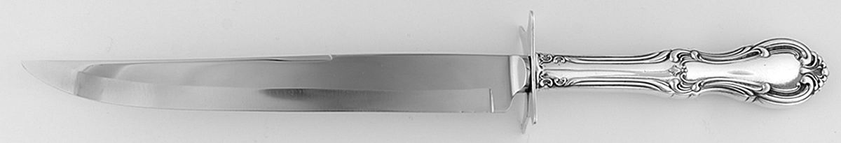 Joan of Arc (Sterling, 1940) Knife-Carv/Lg-Stnbl/Roast Sterling Guard by International Silver-1