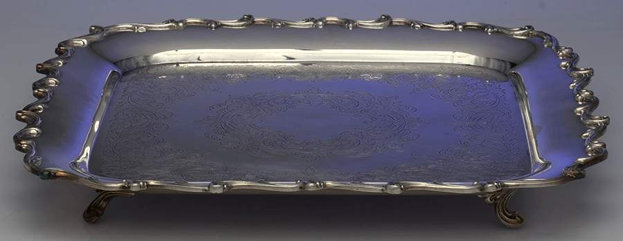 Joanne (Silverplate, Hollowware) Small Footed Waiter Tray by International Silver-1