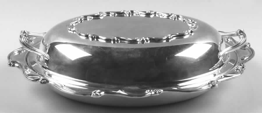Joanne (Silverplate, Hollowware) Double Vegetable Bowl by International Silver-1