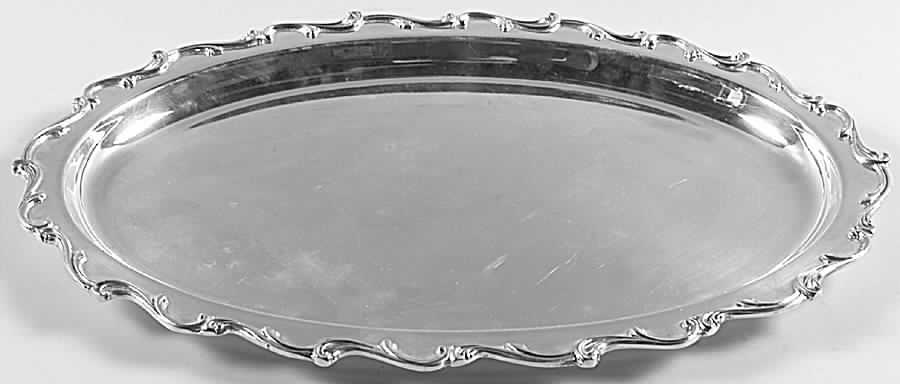 Joanne (Silverplate, Hollowware) Medium Plated Meat Platter No Well by International Silver-1