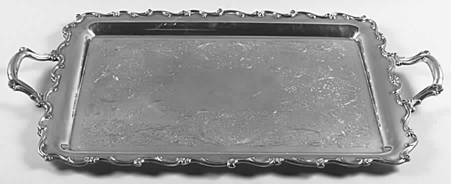 Joanne (Silverplate, Hollowware) Medium Silverplate Waiter Tray by International Silver-1