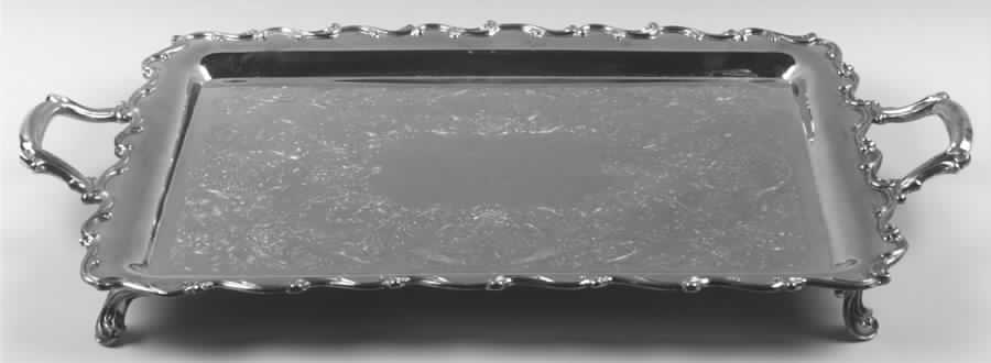 Joanne (Silverplate, Hollowware) Medium Footed Waiter Tray by International Silver-1