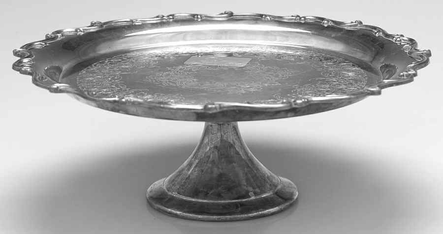 Joanne (Silverplate, Hollowware) Silverplate Cake Stand by International Silver-1