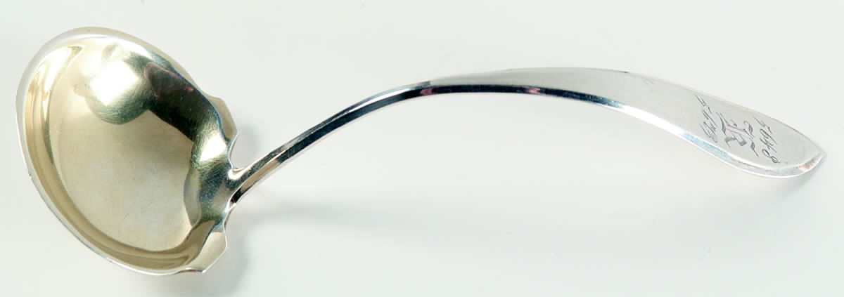 John Winthrop (Sterling, 1911) Solid Piece Cream Ladle by International Silver-1
