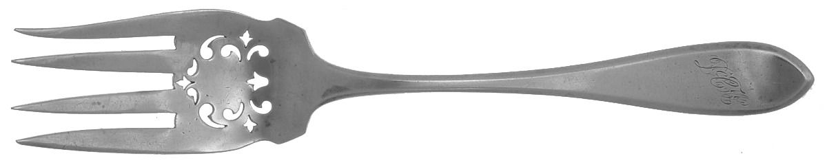 John Winthrop (Sterling, 1911) Medium Solid Cold Meat Serving Fork by International Silver-1