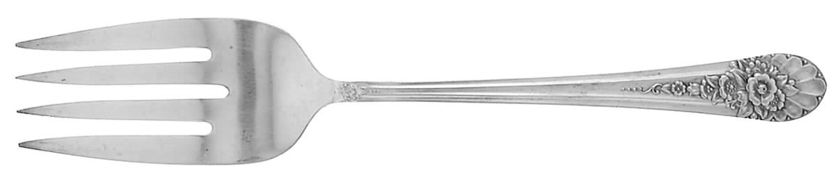 Jubilee (Silverplate, 1953) Medium Solid Cold Meat Serving Fork by International Silver-1