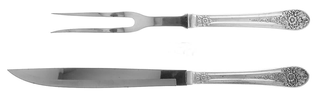 Jubilee (Silverplate, 1953) Small Stainless Blade 2-Piece Steak Carving Set by International Silver-1