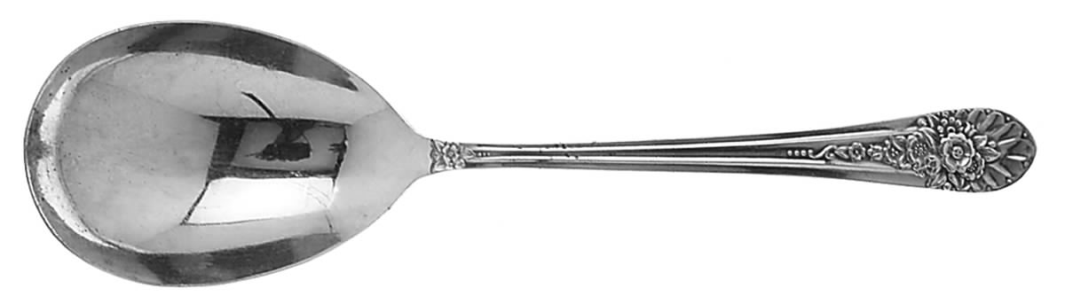 Jubilee (Silverplate, 1953) Solid Smooth Casserole Spoon by International Silver-1