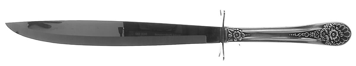 Jubilee (Silverplate, 1953) Large Stainless Blade Roast Carving Knife by International Silver-1