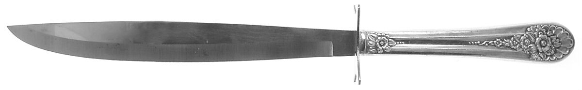 Jubilee (Silverplate, 1953) Large Stainless Blade Roast Carving Knife by International Silver-1