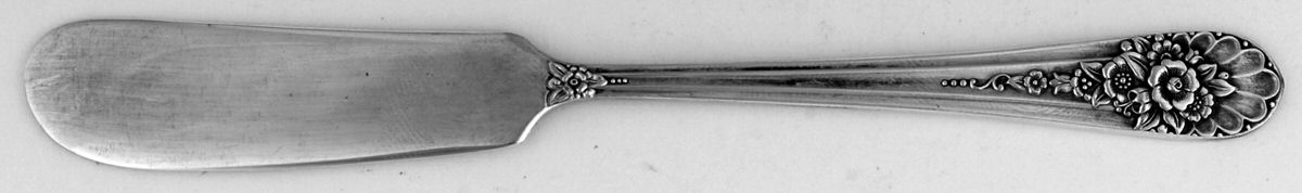 Jubilee (Silverplate, 1953) Flat Handle Butter Spreader by International Silver-1