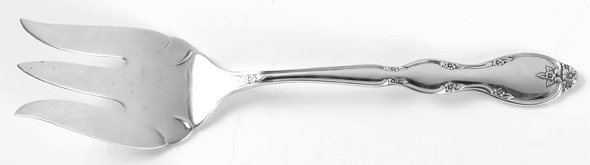 Juliette (Silverplate, 1965) Medium Solid Cold Meat Serving Fork by International Silver-1