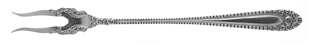 Kenilworth (Sterling, 1887, Long Handle Pickle/Olive Fork by International Silver-1