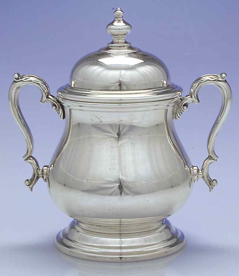 Kenilworth (Sterling, Holloware) Sugar Bowl with Lid by International Silver-1