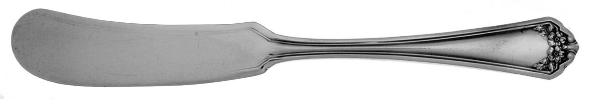 Kensington (Silverplate, 1912) Flat Handle Butter Spreader by International Silver-1