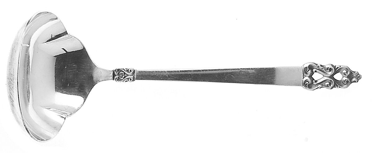 King Frederik-Royal Empress (Silverplate) Solid Gravy Ladle by International Silver-1