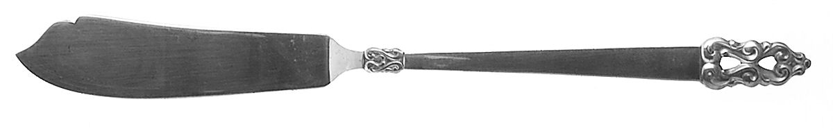 King Frederik-Royal Empress (Silverplate) Flat Handle Master Butter Knife by International Silver-1