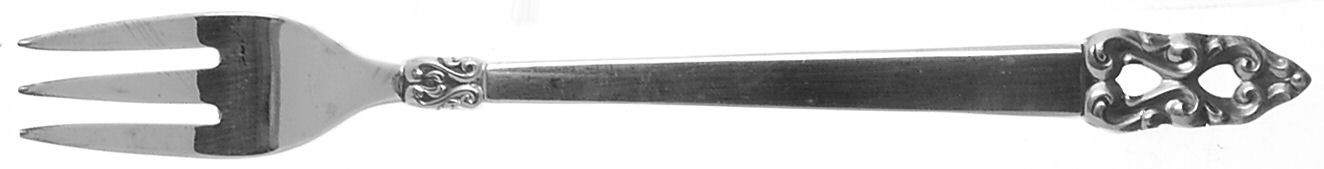 King Frederik-Royal Empress (Silverplate) Cocktail/Seafood Fork by International Silver-1