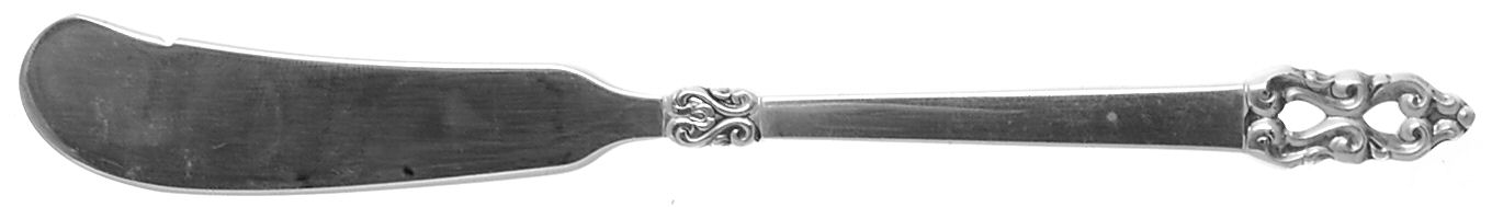 King Frederik-Royal Empress (Silverplate) Flat Handle Butter Spreader by International Silver-1