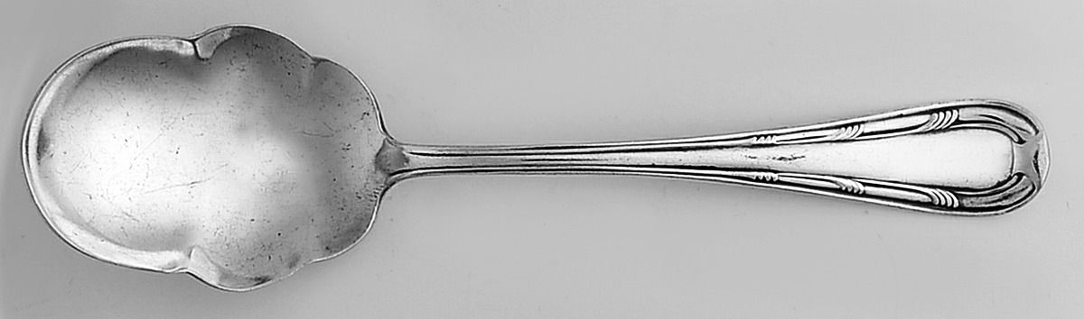King George (Silverplate, 1921) Sugar Shell Spoon by International Silver-1