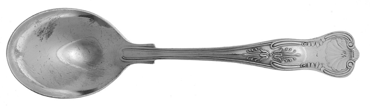 Kings (Silverplate, 1888) Round Bowl Soup Spoon (Gumbo) by International Silver-1