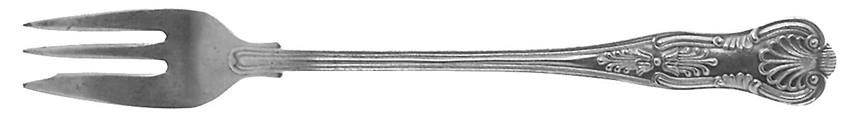Kings (Silverplate, 1888) Cocktail/Seafood Fork by International Silver-1
