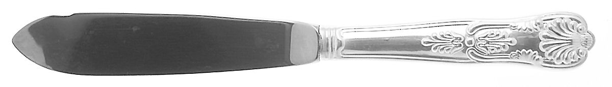 Kings (Silverplate, 1977, No Wings) Individual Fish Knife with Stainless Blade by International Silver-1