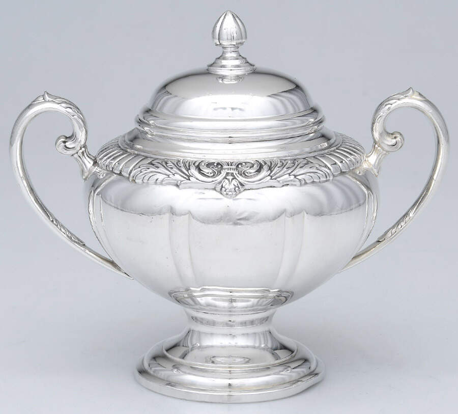 Kingsbury (Silverplate, Hollowware) Sugar Bowl & Lid by International Silver-1