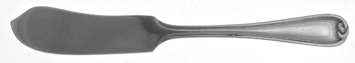 Knot (Silverplate, 1909) Flat Handle Butter Spreader by International Silver-1
