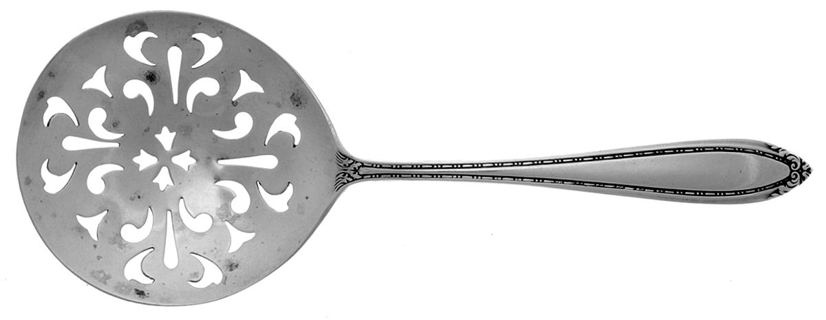 Lady Betty (Sterling, 1920) Solid Bon Bon Spoon with Pierced Bowl by International Silver-1