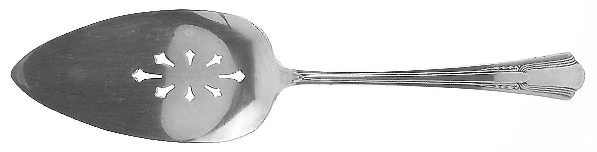 Lady Betty (Silverplate, 1940) Solid Pierced Pie Server by International Silver-1