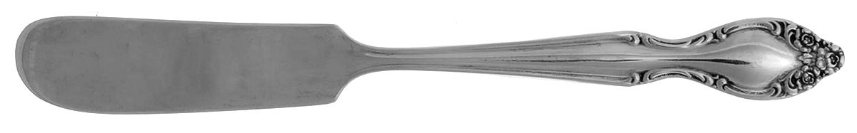 Lady Densmore (Silverplate, 1955) Flat Handle Butter Spreader by International Silver-1