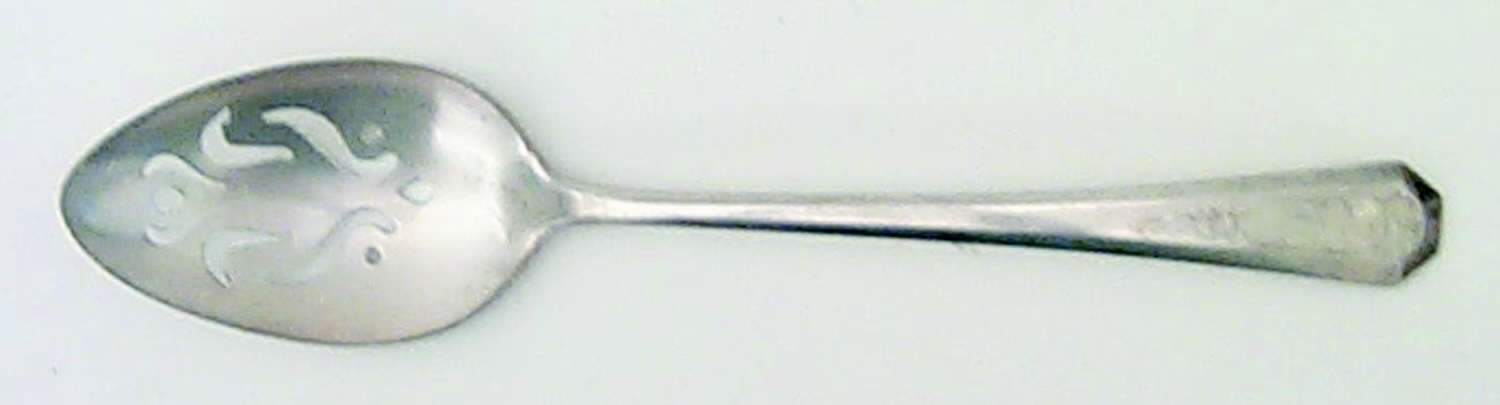 La France (Silverplate, 1920) Pierced Tablespoon (Serving Spoon) by International Silver-1