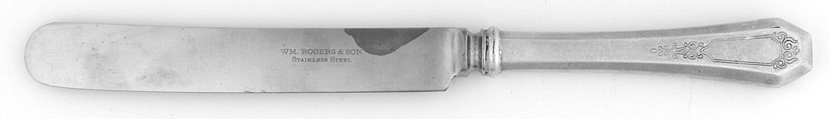 La France (Silverplate, 1920) Old French Hollow Knife with Bolster by International Silver-1