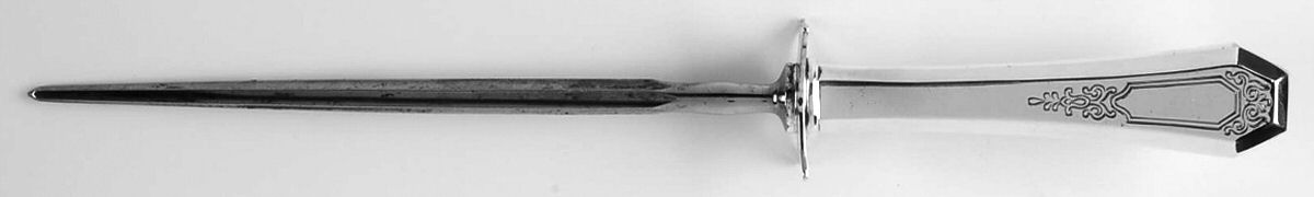 La France (Silverplate, 1920) Large Roast Steel Rod Knife Sharpener by International Silver-1