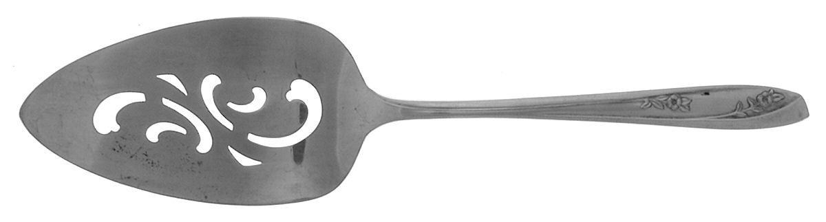Lady Fair (Silverplate, 1957) Solid Pierced Pie Server by International Silver-1