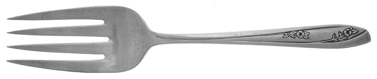 Lady Fair (Silverplate, 1957) Small Solid Cold Meat Serving Fork by International Silver-1