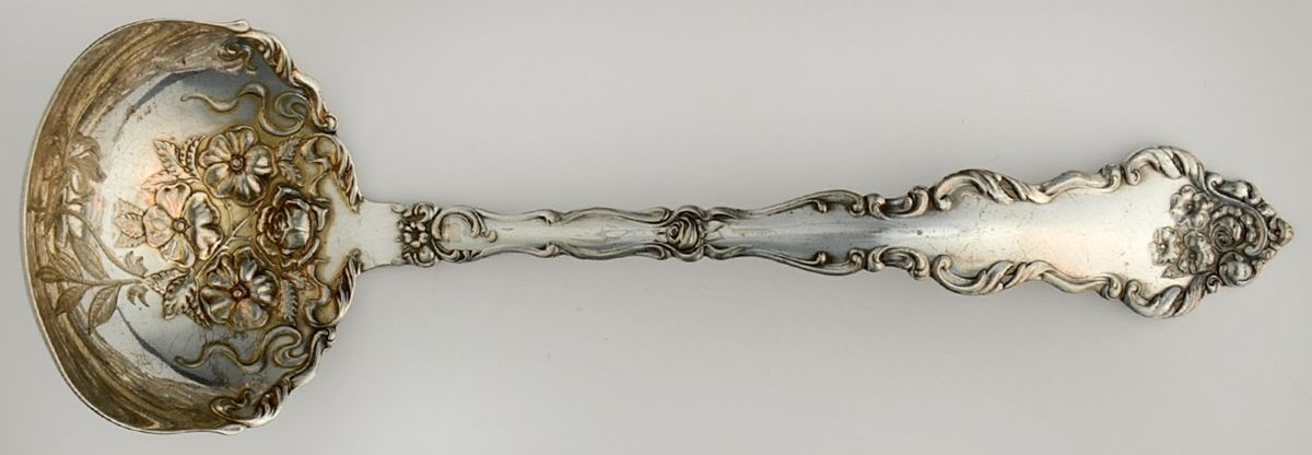 Lafayette (Silverplate, 1908) Solid Gravy Ladle by International Silver-1