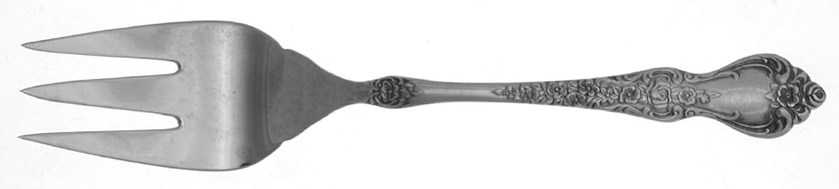 La France (Stainless) Medium Solid Cold Meat Serving Fork by International Silver-1