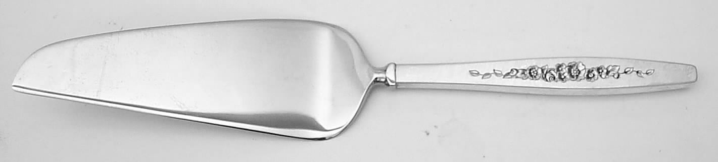 Laurel Mist (Silverplate, 1966) Pie & Cake Server with Stainless Blade by International Silver-1