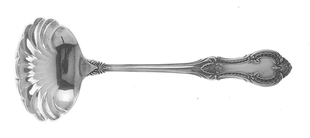 Lambeth Manor (Sterling, 1952, No Monograms) Gravy Ladle with Shell Bowl by International Silver-1